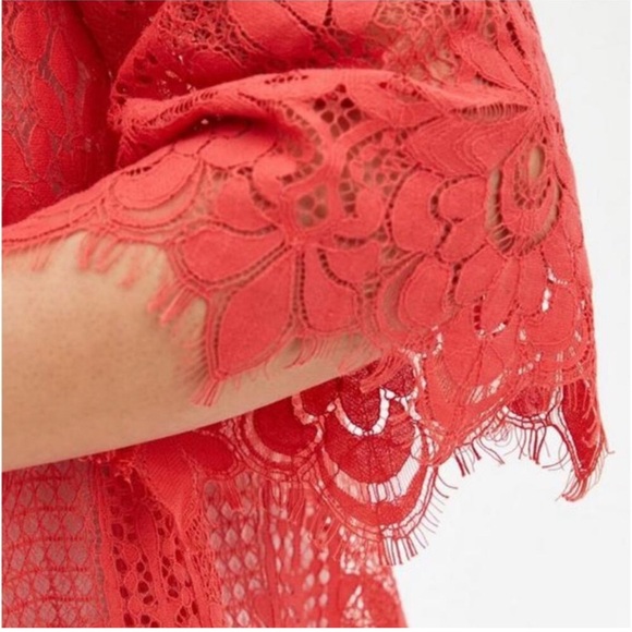 Torrid Women’s Plus Size Coral Lace Kimono 4X - Picture 4 of 8